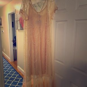 Light pink lace dress